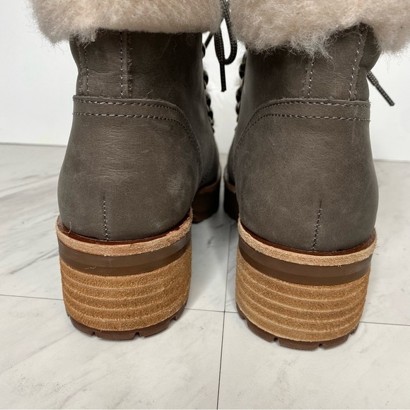 New! Kork Ease Winslet Gray Lace Up Bootie 6M - Picture 4 of 15